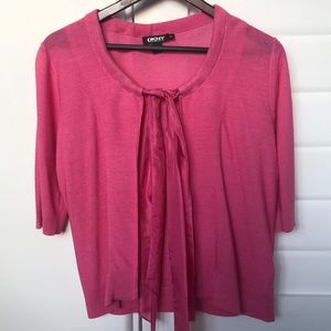 DKNY pink cardigan